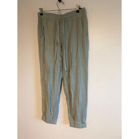 Cloth & Stone Anthropologie Green Tencel Joggers Size S - Picture 1 of 6